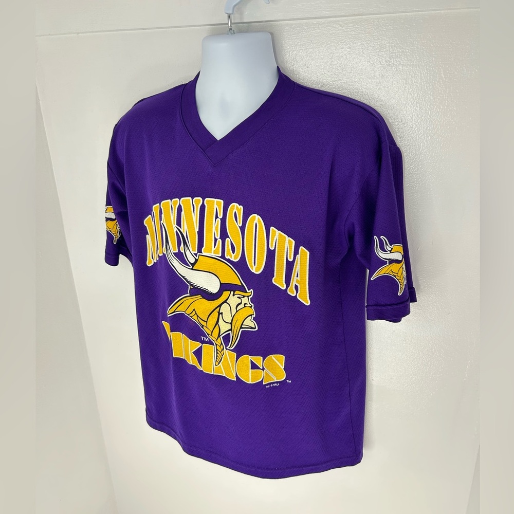 Vintage 90s Randy‎ Moss Minnesota Vikings Shirt Size Medium Sport Attack *READ - Picture 3 of 16